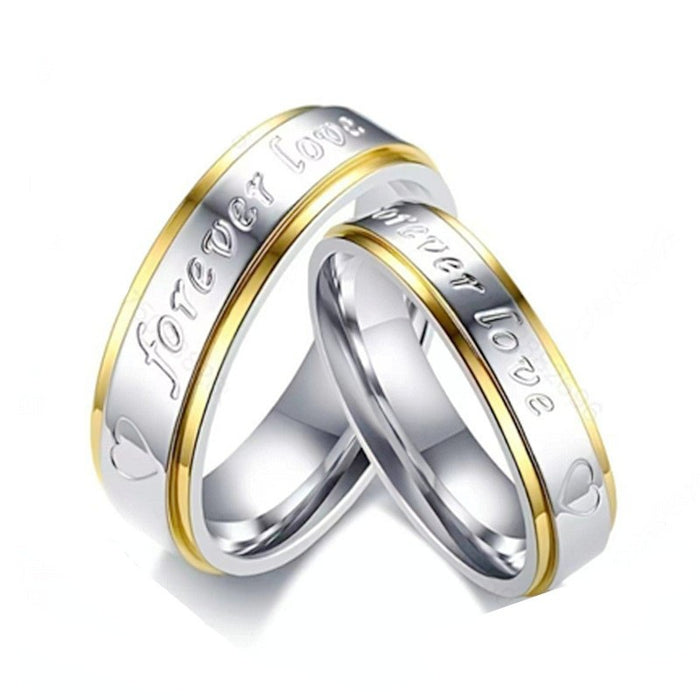 Wholesale Carved gold-plated titanium steel ring, fashionable ring