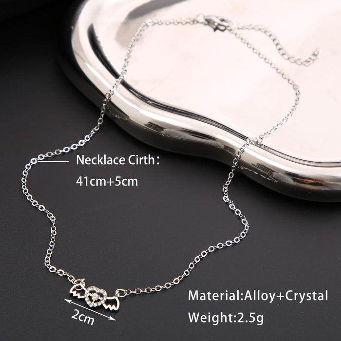 Wholesale Love necklace with niche design, light luxury, simple and versatile collarbone chain, neck chain