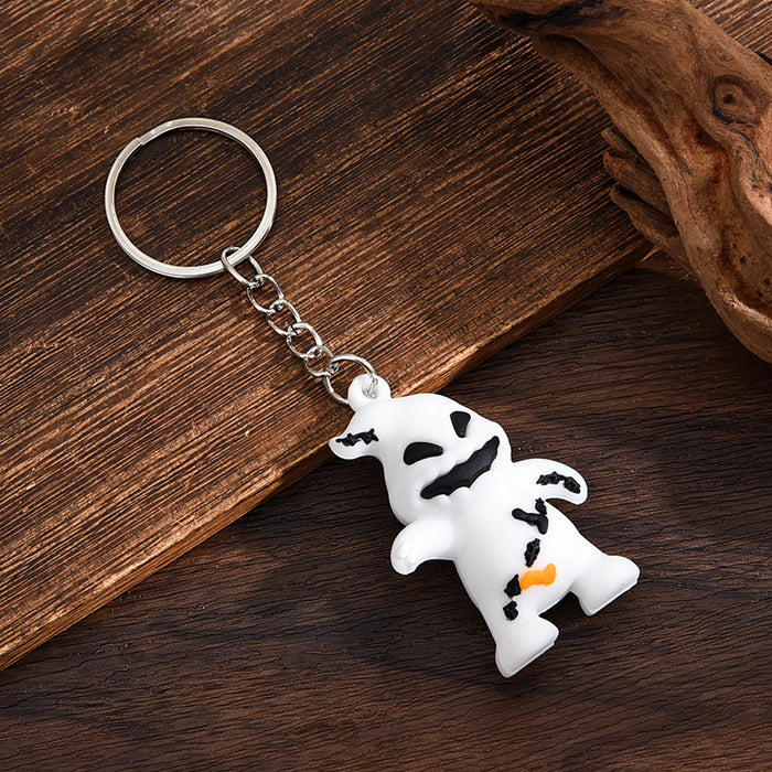 Wholesale  keychain trick-or-treating ghost pumpkin keychain  pendant chain skull ghost key chain