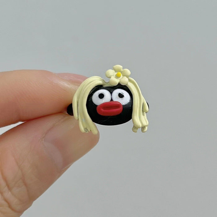 Wholesale Green butterfly open ring niche versatile ring