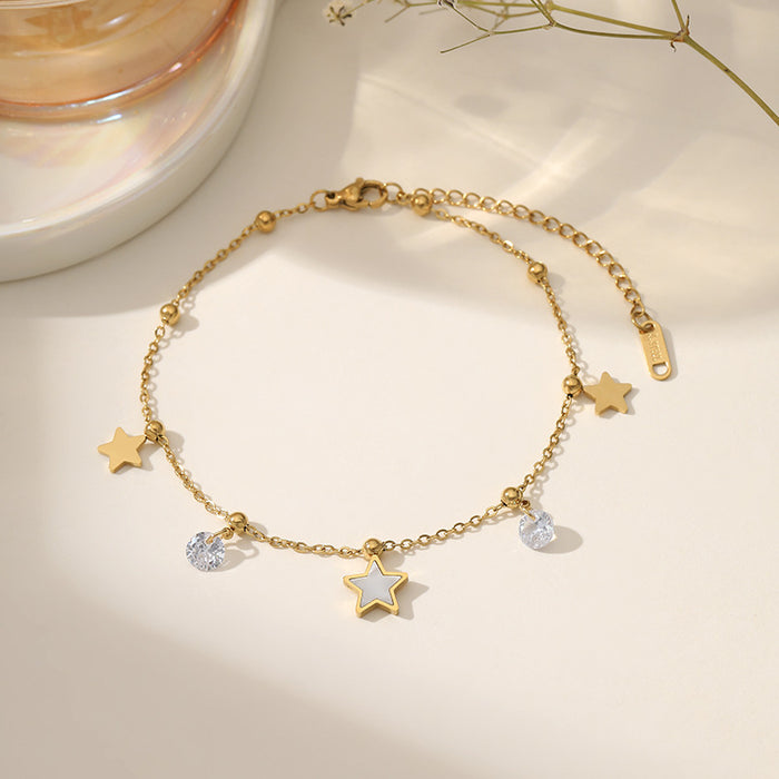 Wholesale Niche bracelets do not fade, fashionable white accessories are simple