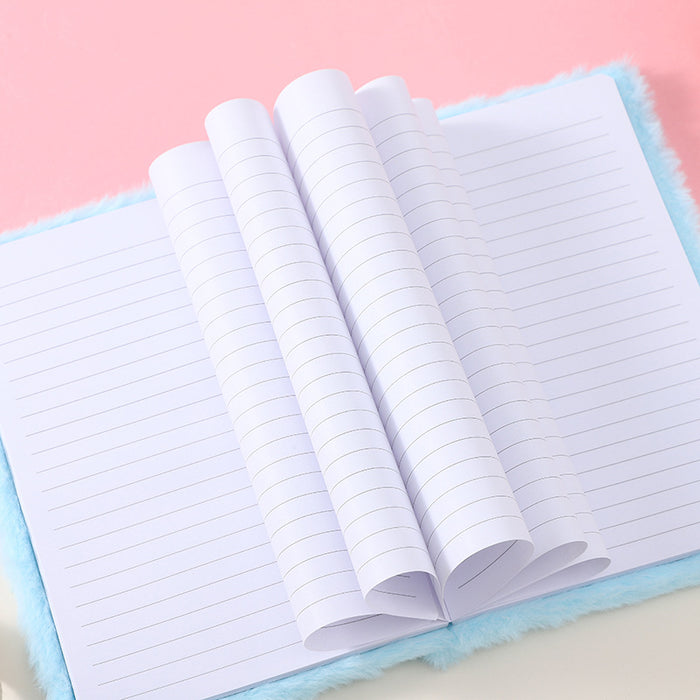 Wholesale Plush Hardcover Pocket Book Cute Cartoon Bear Plush Book Small Notebook Portable Notepad