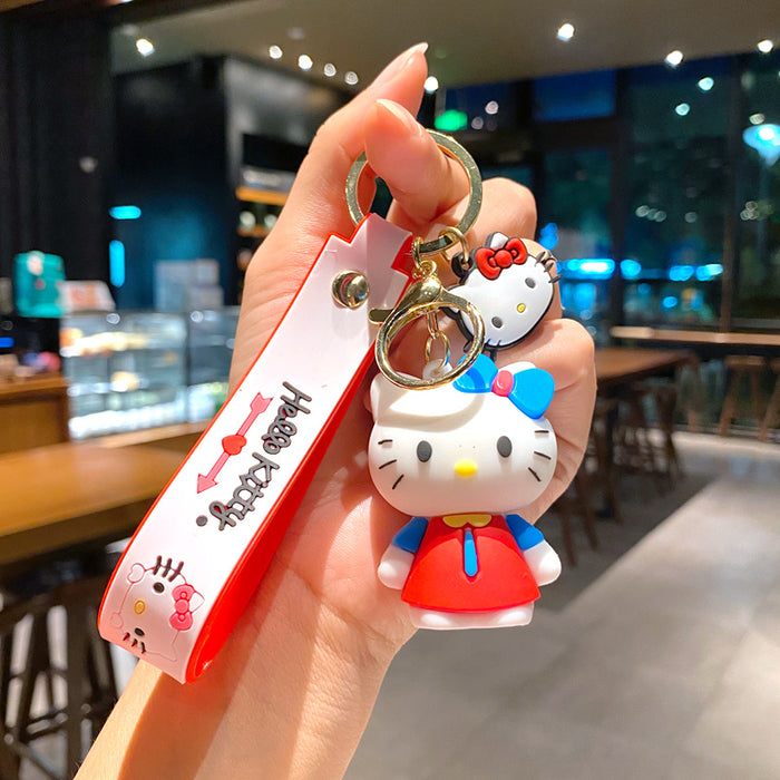 Wholesale Creative keychain cartoon car keychain book bag decoration