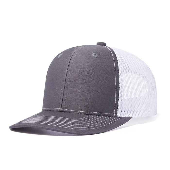 Wholesale Khaki pure color light board duckbill cap with wide brim and breathable mesh baseball cap
