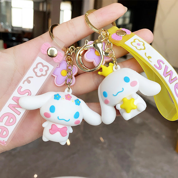 Wholesale Cute Cartoon PVC Keychain Bag Charm Trendy Birthday Gift Accessory for Couples