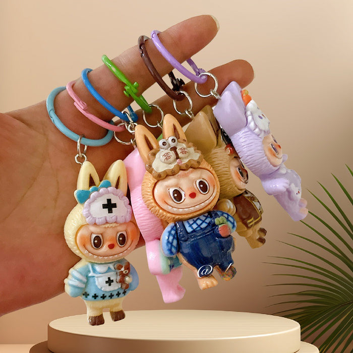 Wholesale Keychain Cute Girly Heart Pendant Men's and Women's Bag Hanging Accessories