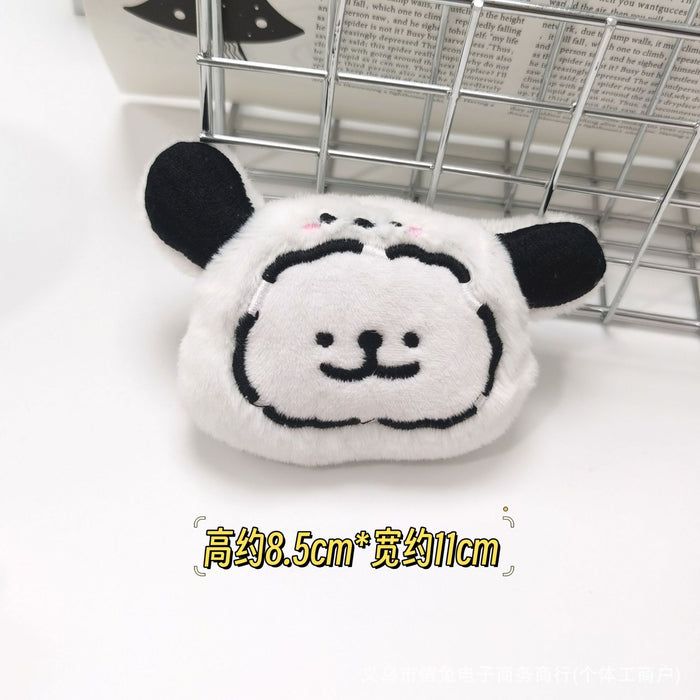 Wholesale Cute Plush Puppy Doll Brooch Dress-up  Plush Squeaky Pendant Bag Decoration