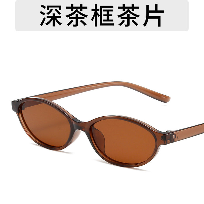 Wholesale Retro oval small frame sunglasses for women's outdoor fashion wear, sunglasses for men's personality
