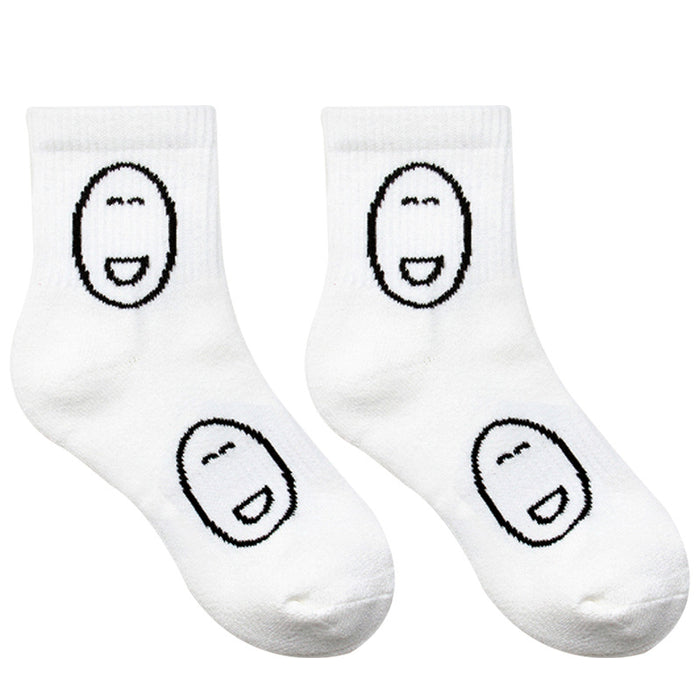 Wholesale Mid length socks, high-quality socks, casual men's socks, trendy socks, simple sports socks