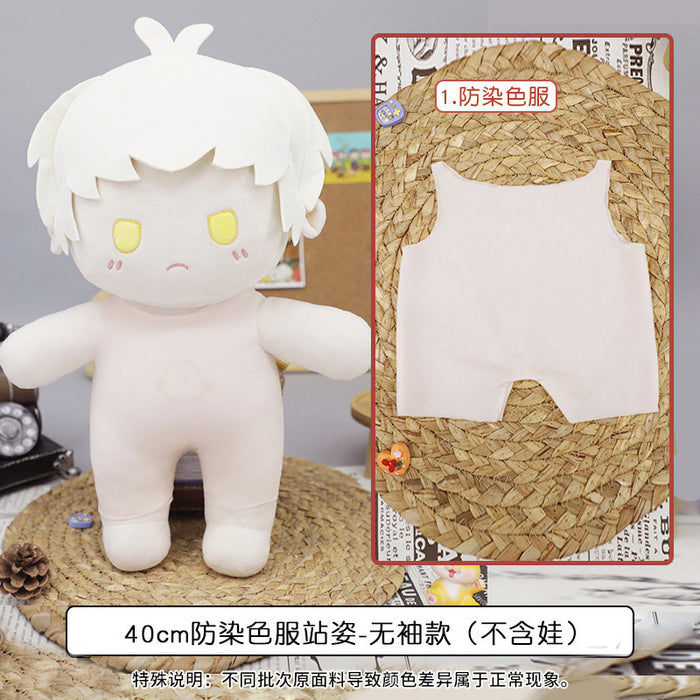 Wholesale Cotton Doll Ultra-Thin Anti-Dying Clothing Cotton Bjd High Elastic Bottoming Clothes Dress up Doll Elastic 20cm Baby Clothes