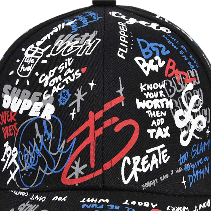 Wholesale printing baseball cap three-dimensional graffiti cap mesh baseball cap sun hat lovers hat