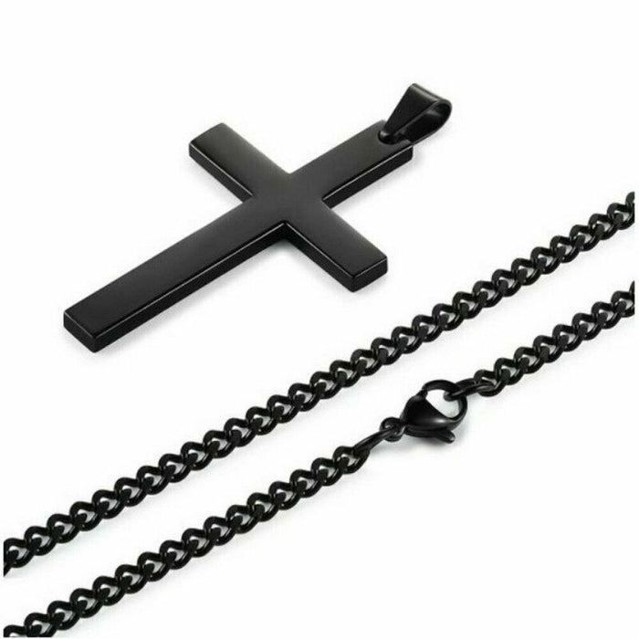Wholesale Fashion Cross Necklace Trendy Cool Alloy Cross Pendant Jewelry