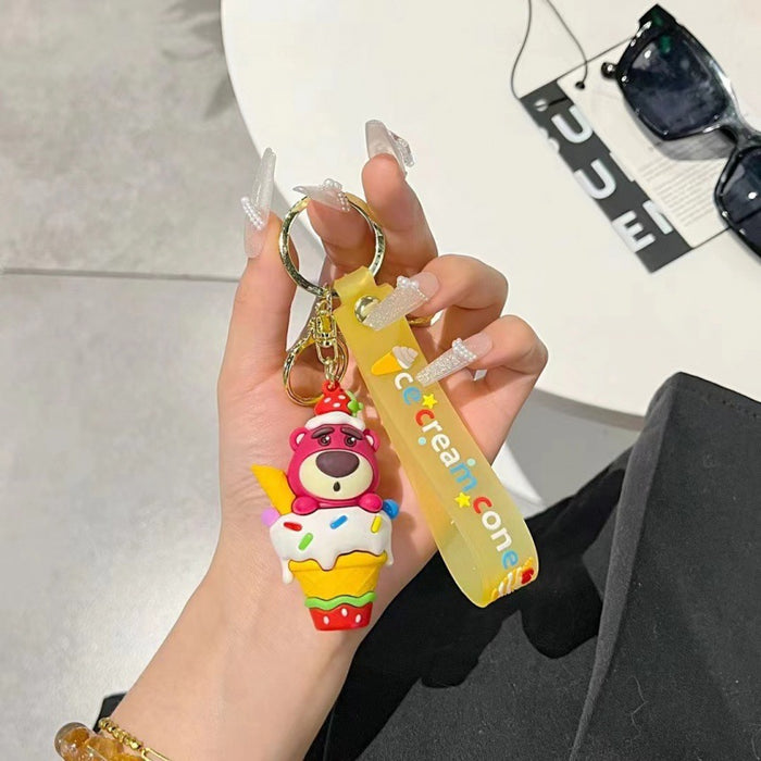 Wholesale PVC Cartoon Three-dimensional Keychain JDC-KC-TingM312