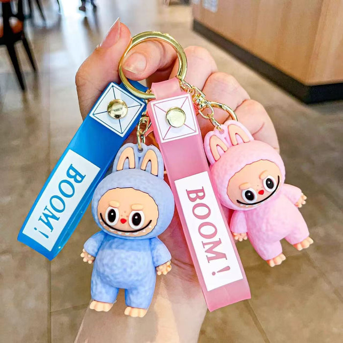 Wholesale Creative Little Sheep Keychain Girls Bag Pendant Cartoon Cute Stereo Soft Plastic Doll Doll School Bag Pendant