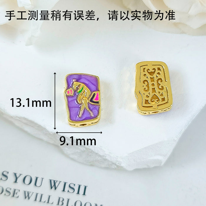 Wholesale Beaded geometric bracelet accessories, retro enamel minimalist design, versatile accessories