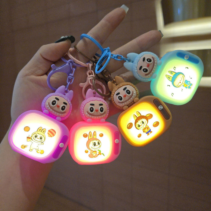 Wholesale Cartoon Doll Functional Luminous Cloth Creative Cartoon Cute Keychain Bag Pendant Keychain Car Buckle