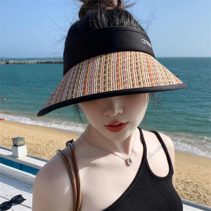 Wholesale Empty top hat, fashionable and versatile, outdoor UV resistant sun hat, sunshade and sun protection hat