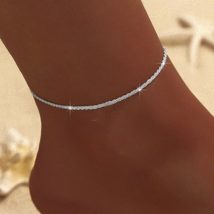 Wholesale Trendy Water Wave Star Necklace Copper Silver Electroplated Fashion Jewelry Accessory