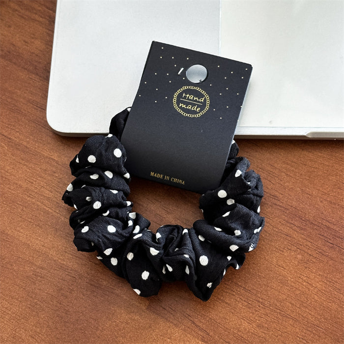 Wholesale wave point large intestine hair ring elegant rope head jewelry in stock