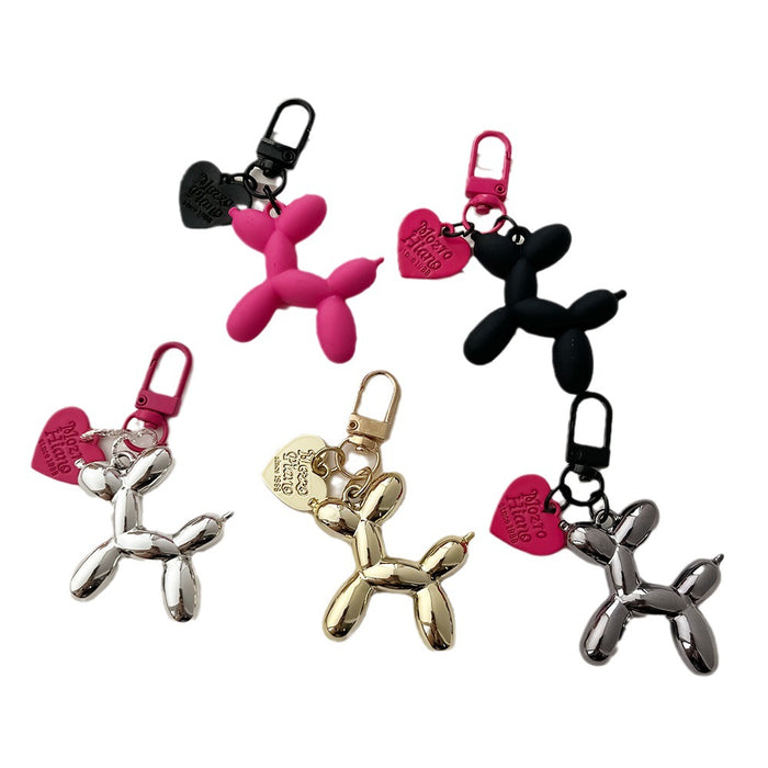Wholesale Love Balloon Dog Keychain Couple Key Chain Women Hanging Ornaments