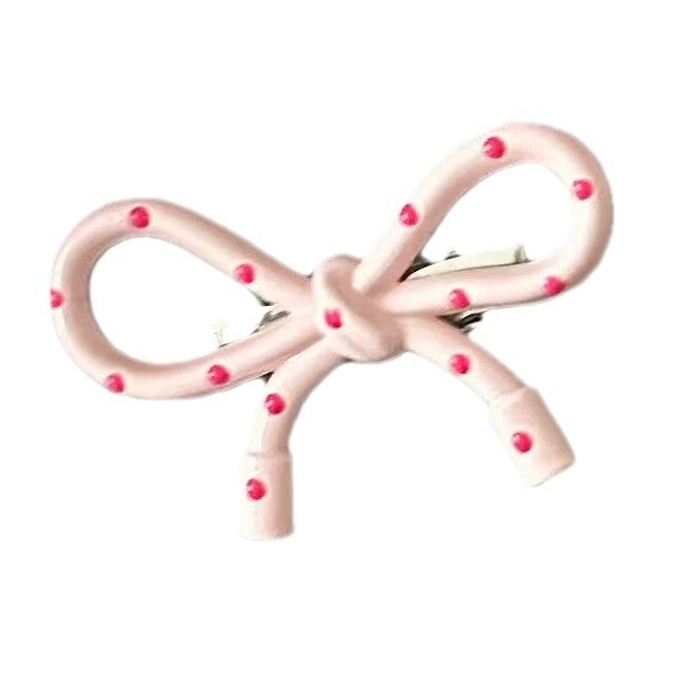 Wholesale Sweet Pink Style Bow Hairpin Sweet Girl Side Clip Duckbill Clip Hairpin Accessories