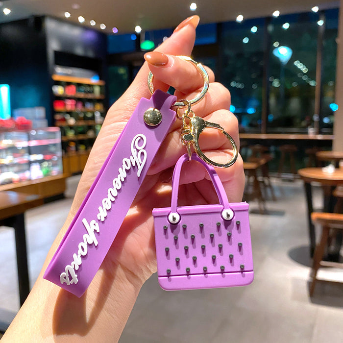 Wholesale Soft Rubber Bag Keychain JDC-KC-Gongz058