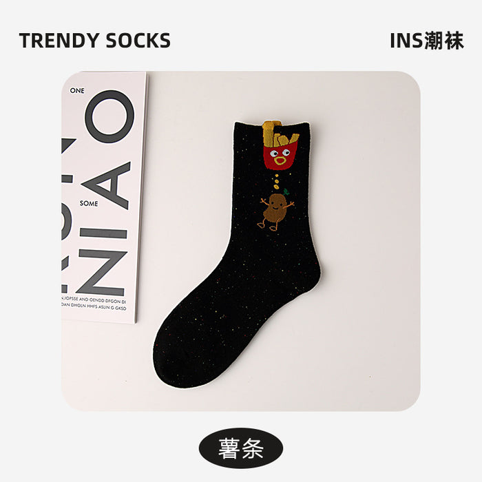 Wholesale New Cute Cartoon Socks with Creative and Bizarre Boneless Versatile Cotton Socks