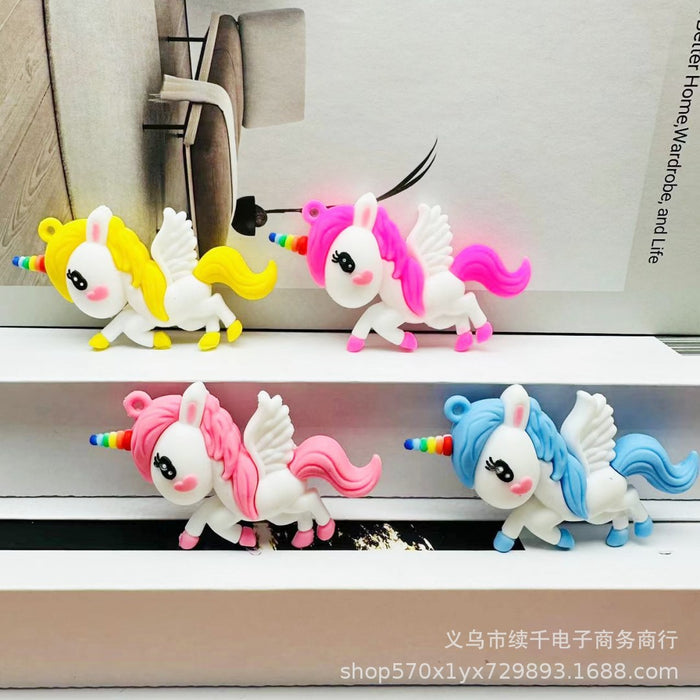 Wholesale Cute Angel Keychain PVC Soft Plastic Bag Pendant