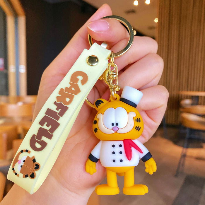 Wholesale Cute silicone cat keychain