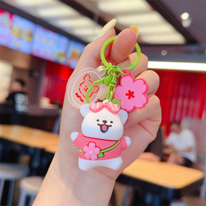 Wholesale Cute lines puppy key chain