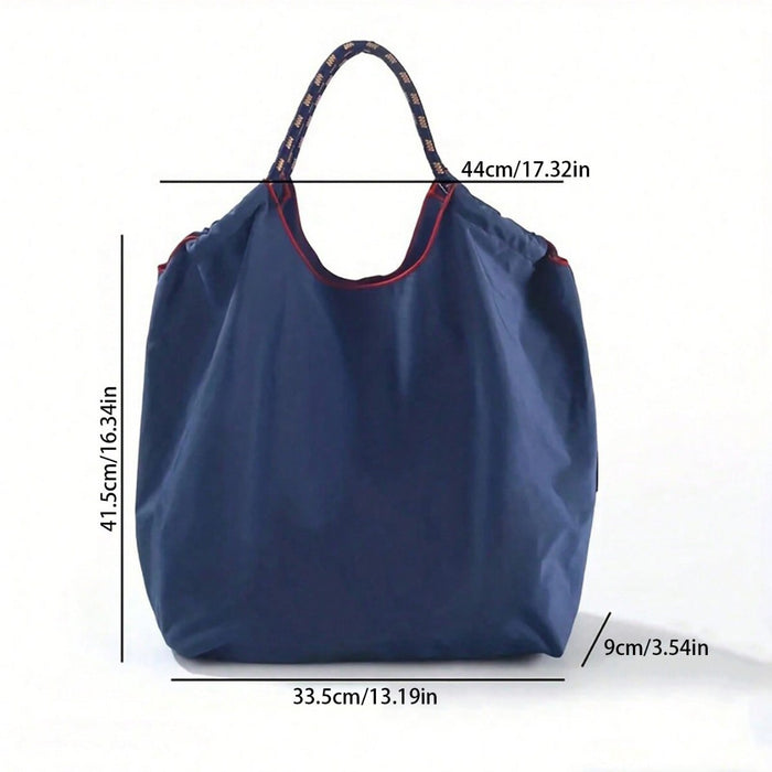 Wholesale Embroidered Eco-Friendly Shopping Bag Nylon Cartoon Handbag Women' s Crossbody Shoulder Bag