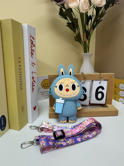 Wholesale Children's bag silicone pull-on cartoon crossbody bag boys and girls coin purse coin storage bag