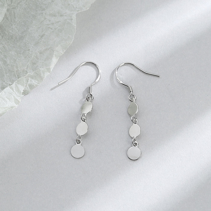 Wholesale Heart shaped earrings, women's light luxury handmade heart-shaped tassel ear hook