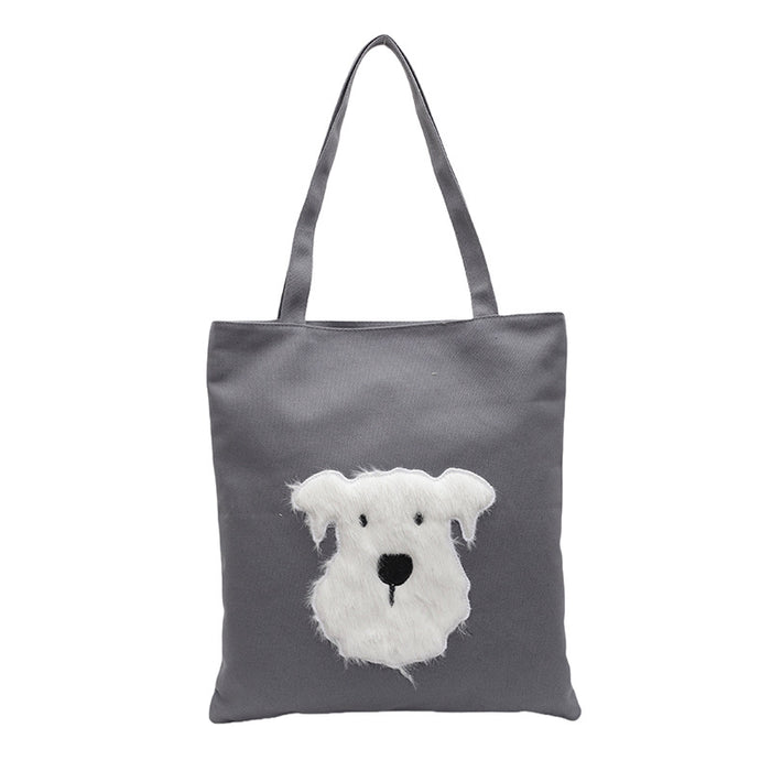 Wholesale Cute canvas backpack, one shoulder cloth bag, tote bag, versatile, large capacity casual class bag