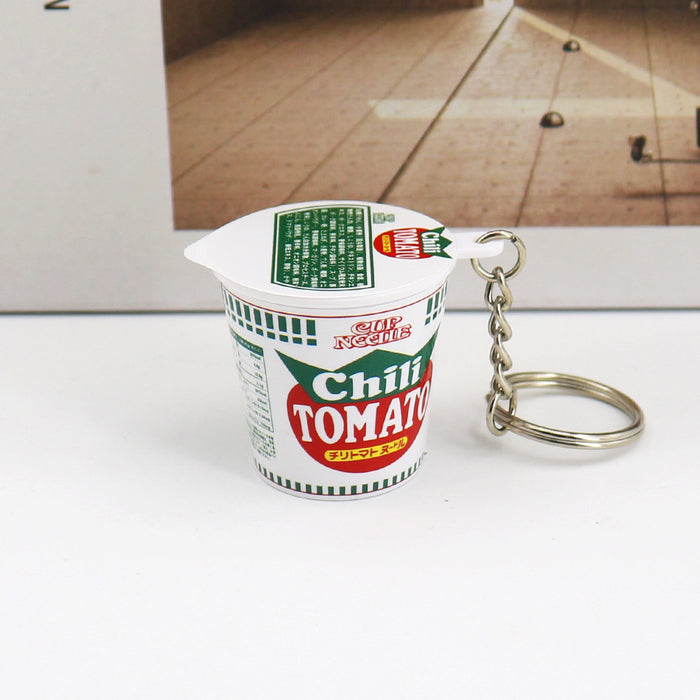 Wholesale Food and Instant Noodle Plastic Keychains JDC-KC-HaoAn020