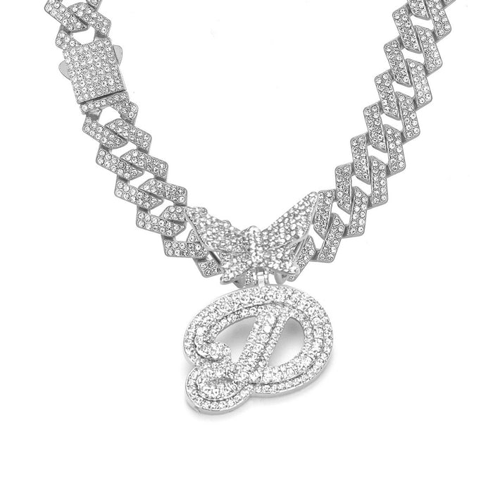 Wholesale Alloy rhinestone pendant necklace