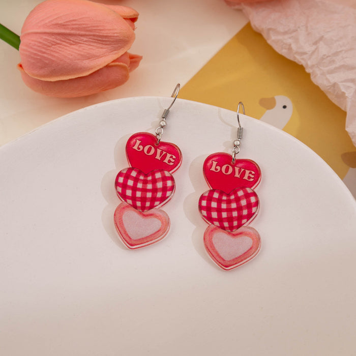 Wholesale Cartoon Valentine's Day Love Dwarf Acrylic Earrings JDC-ES-MDD104