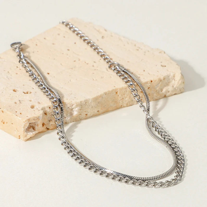 Wholesale Jewelry Fashion Personalized Soft Snake Bone Chain Trendy Bracelet