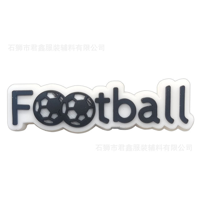Wholesale 50pcs Football team standard Jersey Shoes Charms