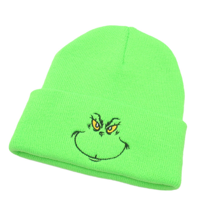 Wholesale Autumn and Winter Acrylic Cartoon Embroidery Knitted Beanie JDC-FH-PeiN015