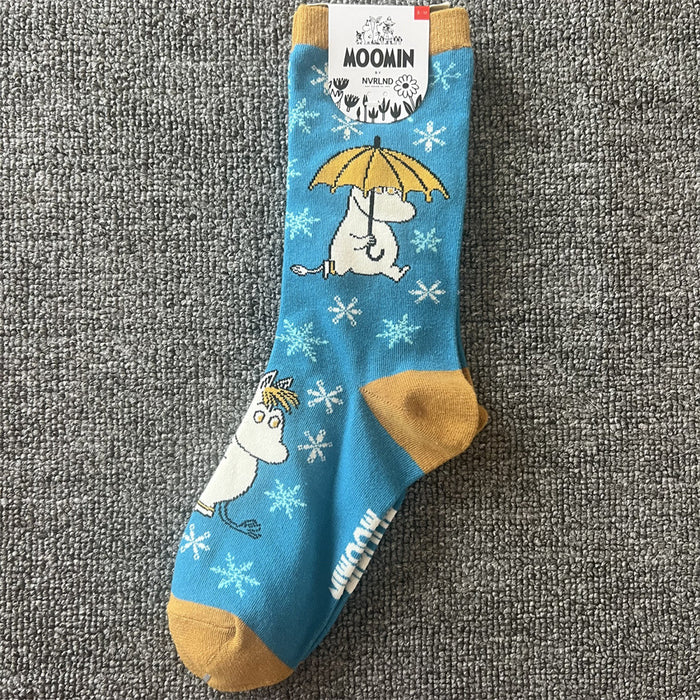 Wholesale Cotton Women's Socks Cartoon Anime Mid-length JDC-SK-Bingao003