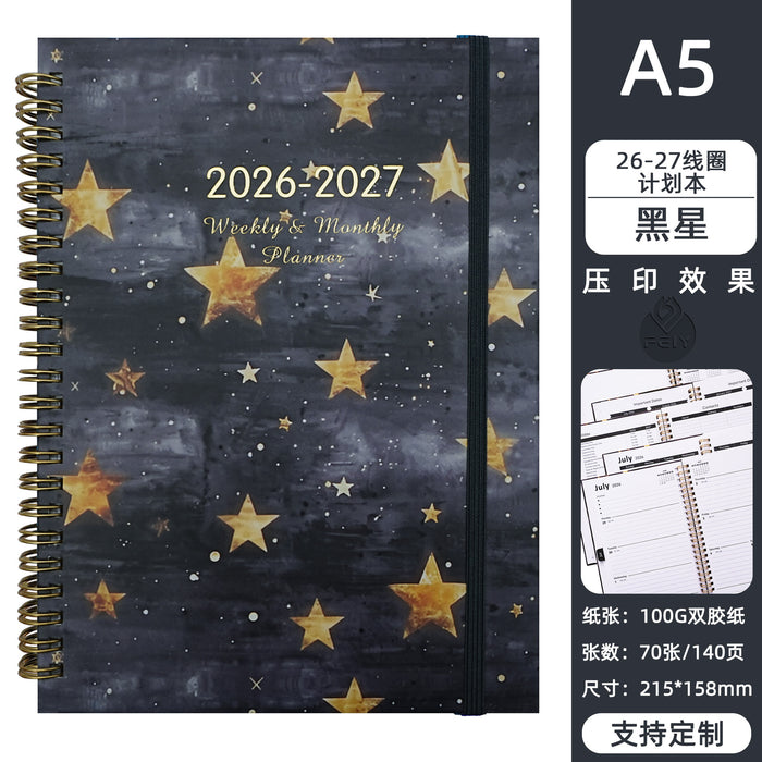 Wholesale Blooming Flowers A5 Coil Notebook Stylish Gift for Planners and Journaling