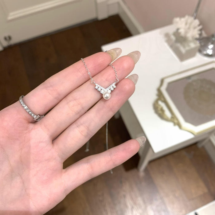 Wholesale Square Sugar Necklace Women's Woolen Chain All-match Golden Pendant  Titanium Steel Clavicle Chain