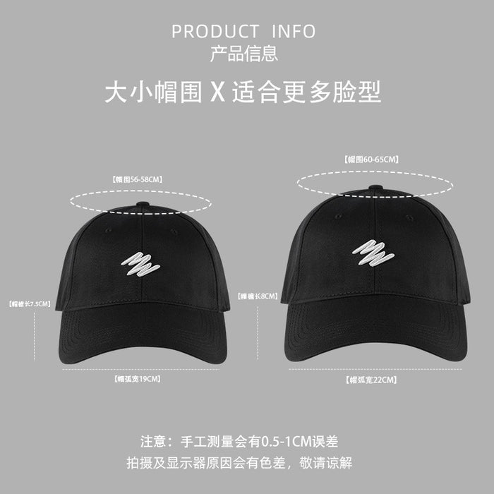 Wholesale Big head circumference hat with large depth and wide brim, baseball cap, versatile duckbill cap, sun protection and sunshade hat