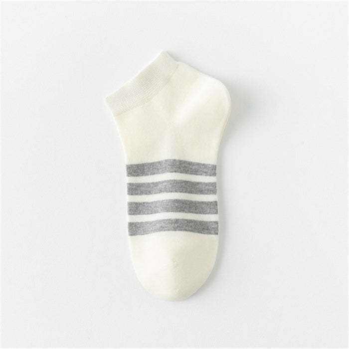 Wholesale Couple sports socks with asymmetrical stripes on the four bars