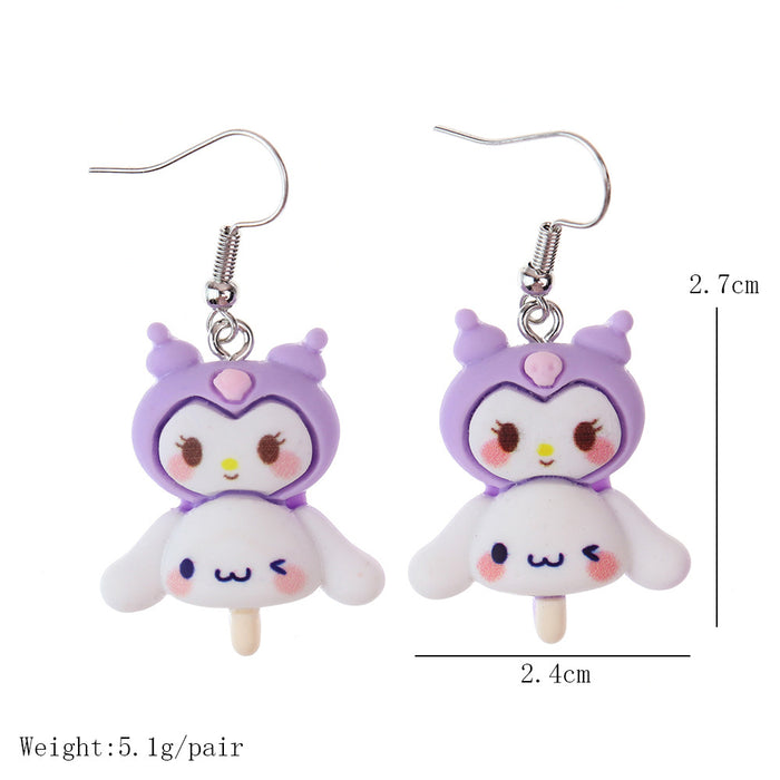 Wholesale Cartoon Food Resin Earrings JDC-ES-niqing020