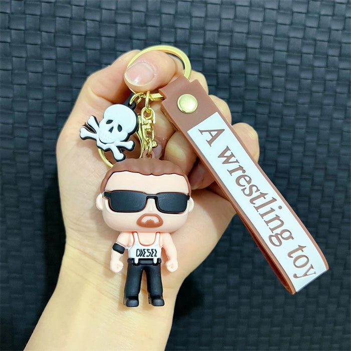 Wholesale Creative Cartoon PVC Soft Keychains JDC-KC-JinB013