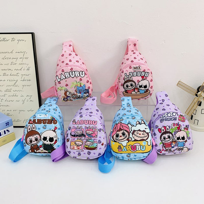 Wholesale Kidsren' s Chest Bag Cartoon Cute Small Backpack Kindergarten Messenger Bag Outdoor Coin Purse