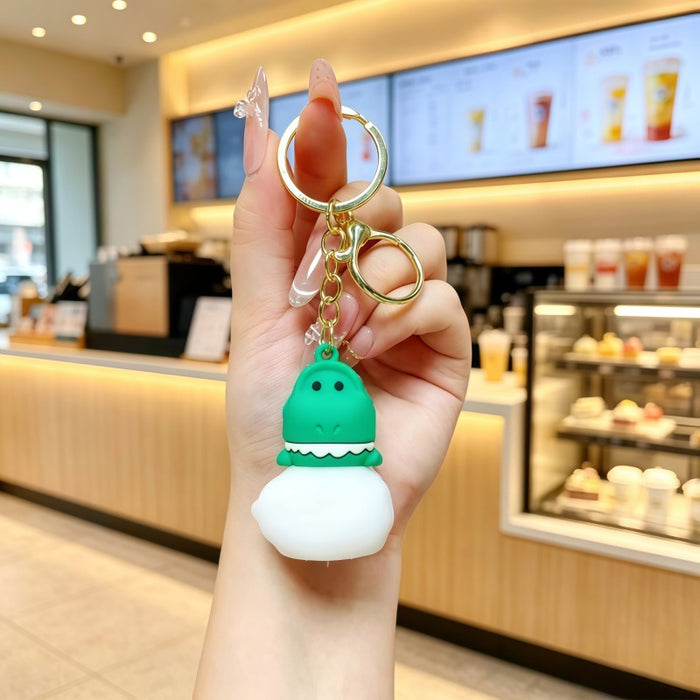 Wholesale Cartoon Metal Keychain Night Light Decorative Bag Charm Gift for Students Couples MOQ≥2