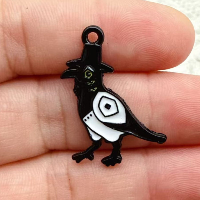 Wholesale 10pcs Cartoon Anime Oil Drip Alloy DIY Earrings,  Keychains,  and Pendants . . .